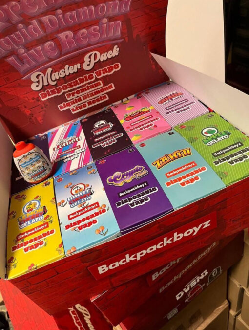 Backpackboyz disposable available for sale now in stock, Buy Backpackboyz dispo, Fryd carts, Buzzbar vapes, Wholemelt 2G disposable vape