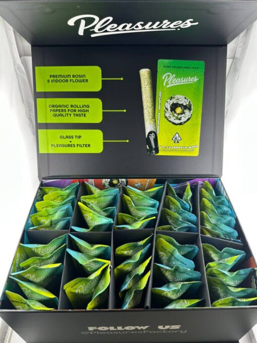 Pleasure Rosin Pre Rolls, Pleasures Prerolls, Above The Clouds Snowcaps, Above The Clouds Snowcap, Buy rosin infused prerolls, Buy Pleasure PreRolls